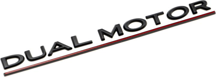 Actual product image Made4EV Dual Motor lettering for the Tesla Model 3/Y