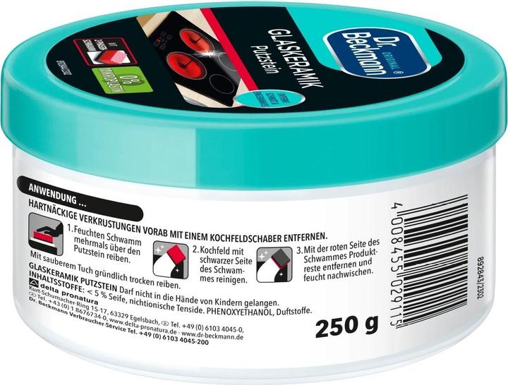 Actual product image Dr. Beckmann Glass ceramic cleaning stone