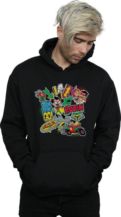 Produktbild Teen Titans Go Robin Montage Kapuzenpullover (S)