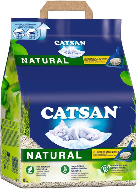 Produktbild Catsan Natural (Klumpend, Biologisch abbaubar, Neutralisierend, 4.68 kg)