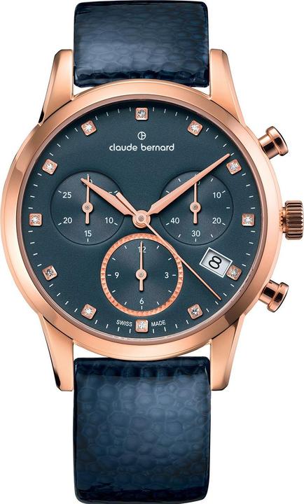 Produktbild Claude Bernard 10231-37R-BUIPR1 Damenuhr Classic Chronograph 35mm 5ATM