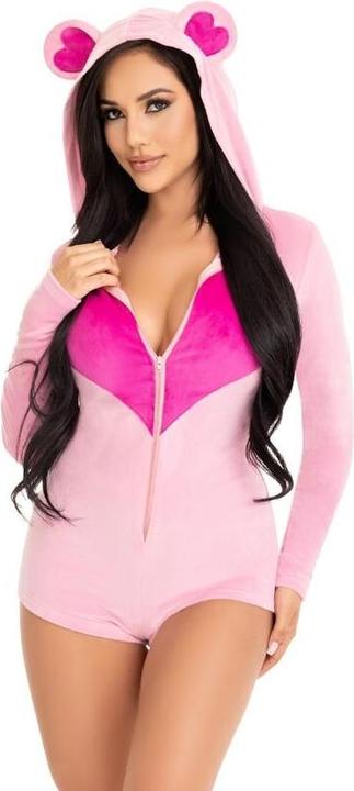Immagine prodotto Leg Avenue BODY IN VELLUTO CON ORSETTO, ROSA, S (S)