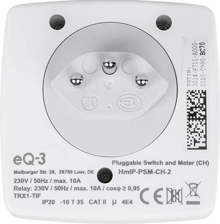Actual product image Homematic IP Schalt- und Messsteckdose