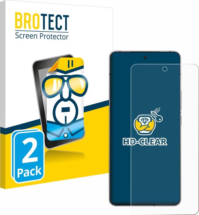 Actual product image BROTECT Screen Protector Clear (2 Piece, Vivo iQOO 12 Pro)