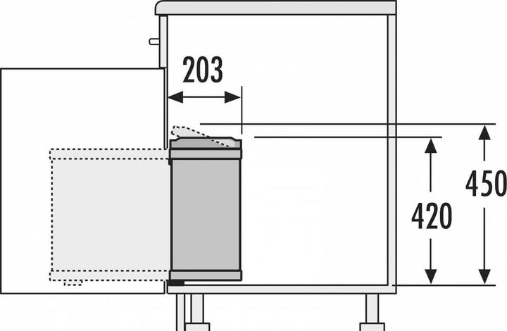 Produktbild Hailo Mülleimer 3418101 (18 l)