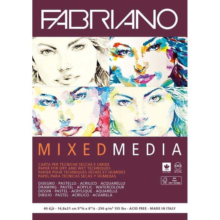Produktbild Fabriano Malblock Mixed Media (A5)
