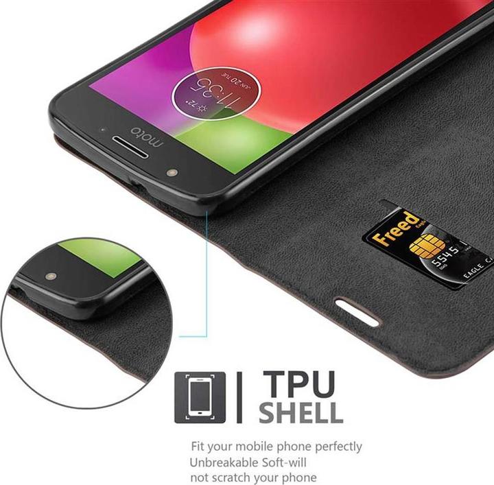 Productafbeelding Cadorabo Boek Onzichtbare Magneethoes (Motorola Moto E4)