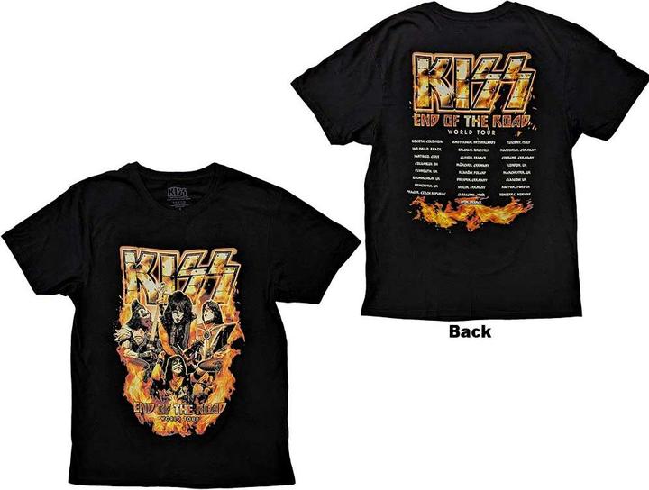 KISS End Of The Road Tour Orange Back Print