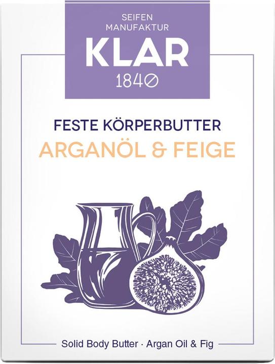 Klar Feste Körperbutter Arganöl & Feige (Body Butter)