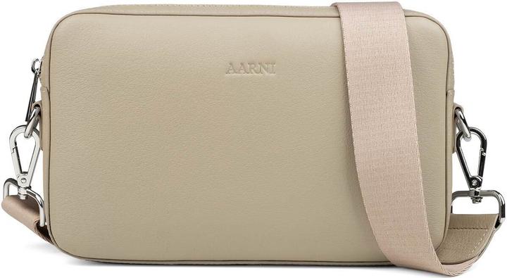 Aarni Large Crossbody Bag, taupe/silver
