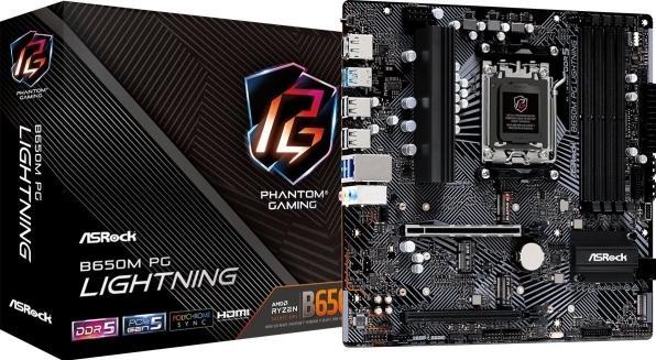 Actual product image AsRock B650M PG Lightning (AM5, AMD B650, mATX)