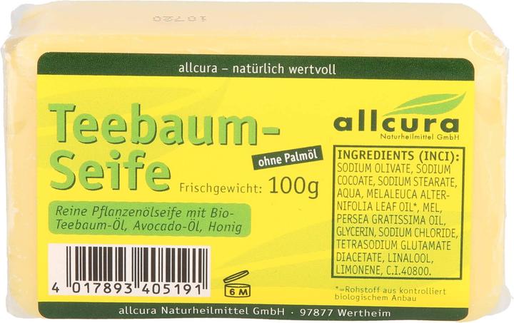 Produktbild Allcura Teebaum Seife, 1 St. Seifenstück