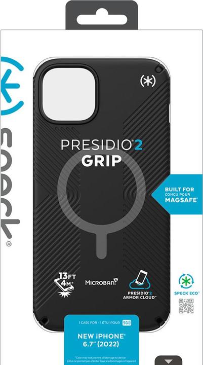 Actual product image speck Iphone 14 Max Presidio 2 Grip (Apple iPhone 14 Plus, Apple iPhone 15 Plus)