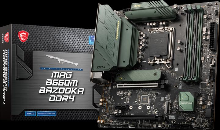 Image du produit MSI MAG B660M BAZOOKA DDR4 (LGA 1700, Intel B660, mATX)