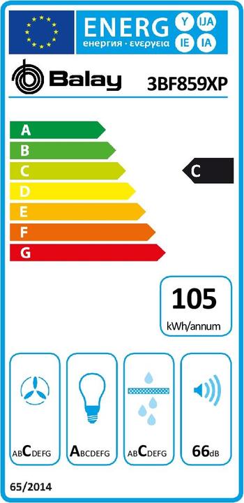 Energy Label Balay 3BF859XP (Substructure hood)