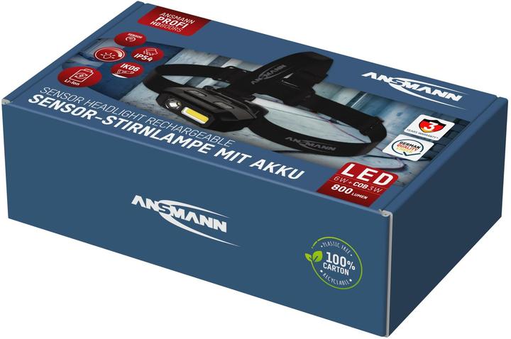 Produktbild Ansmann Profi-Stirnlampe Profi-Stirnlampe HD800RS (800 lm)