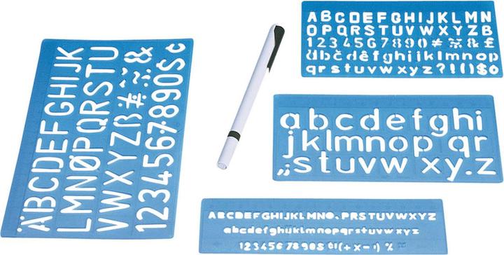 Wedo Schriftschablonen Set (118 mm)