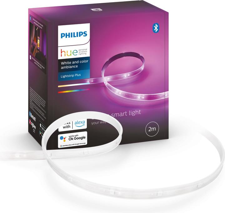 Philips Hue Lightstrip Plus (RGBW, 200 cm, Indoor)