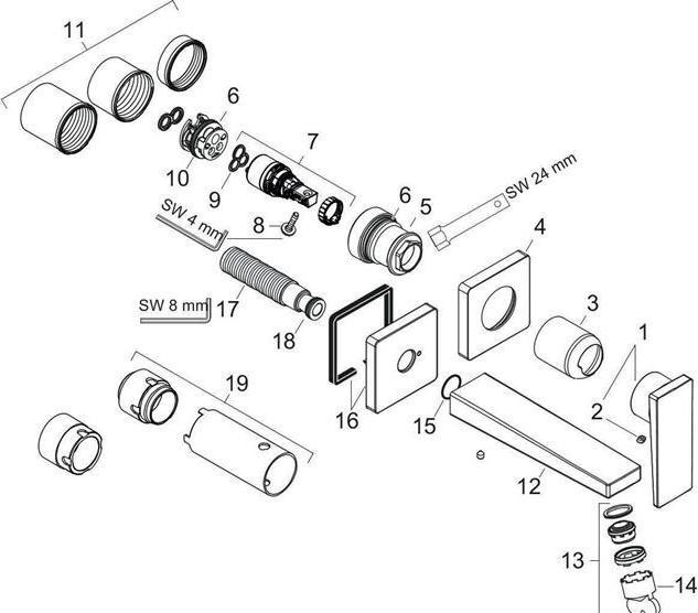 Actual product image hansgrohe Metropol chrome