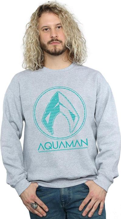 Image du produit - Sweat AQUAMAN AQUA LOGO - Homme (M)