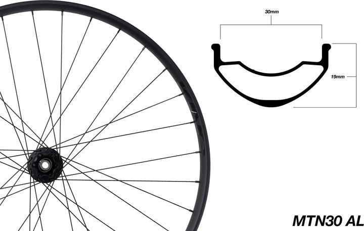 Actual product image Chris King MTN30 AL Disc Centerlock BOOST Tubeless Ready Wheelset, 29", Stainless Steel-Bearings (Wheelset, 29")