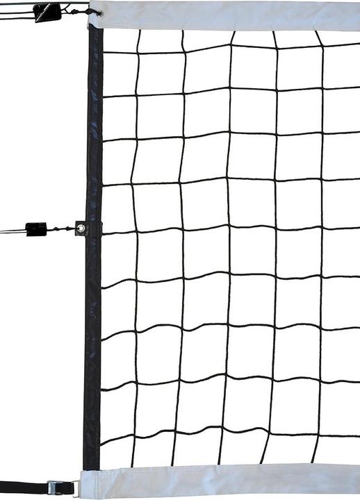 Sporti Wettkampf Volleyballnetz 9,50x1M PP geflochten 4mm einfache Maschen 100 Stahlkabel