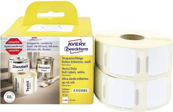 Actual product image Avery sal labels (roll) 25 x mm foil 1 set