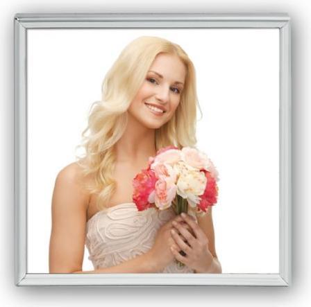 Actual product image ZEP Picture Frame 120S01-66 Silver Plated 15x15 cm (13 x 13 cm)