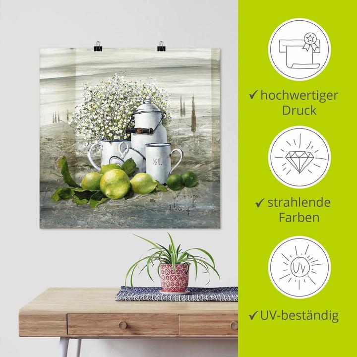 Immagine prodotto Artland Natura morta con brocca di latte Q5JY (70 x 70 cm)