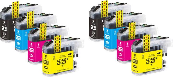 Actual product image Hermex Compatible Ink Cartridge XL for Brother MFC-J4410DW (M, GY, C, Y, FC)
