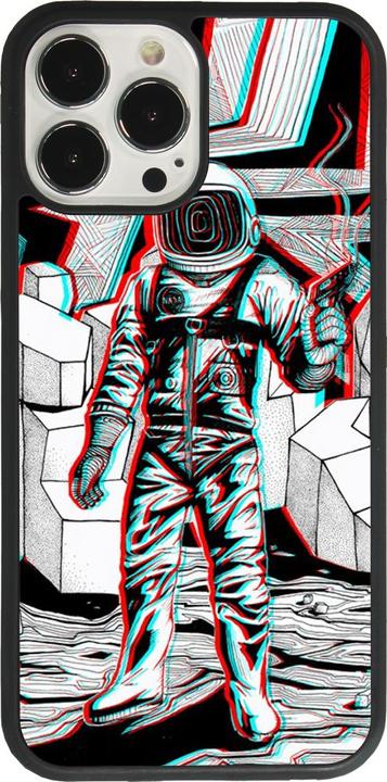 Image du produit PhoneLook Coque Silicone rigide noir Anaglyph Astronaut (Apple iPhone 13 Pro Max)