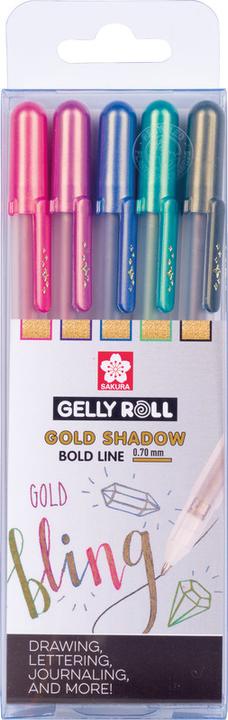 Actual product image Sakura Roller Gelly Shadow (Gold + Outline, 5 x)