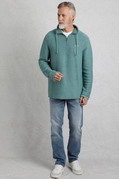 Produktbild Weird Fish Cruiser Pullover mit kurzem Reissverschluss (5XL)