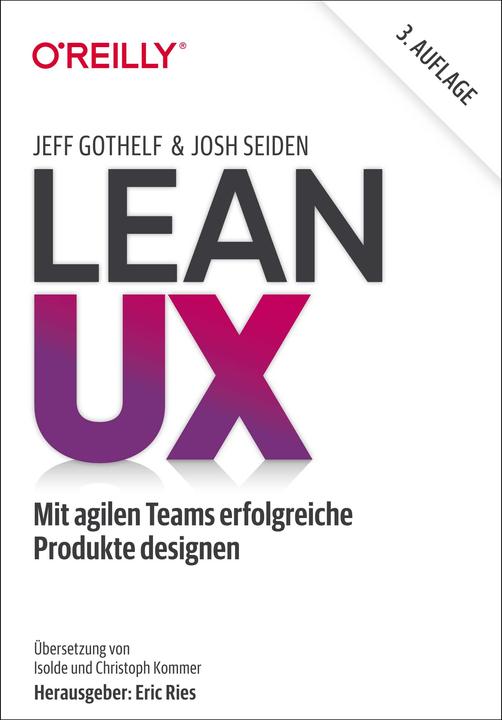 Actual product image Lean UX (German, Josh Silks, Jeff Gothelf, 2022)