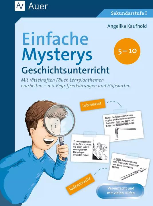 Produktbild Einfache Mysterys Geschichtsunterricht 5-10 (Deutsch, Angelika Kaufhold, 2022)