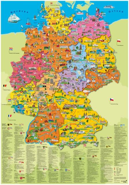 Image du produit Allemagne politique, carte plan