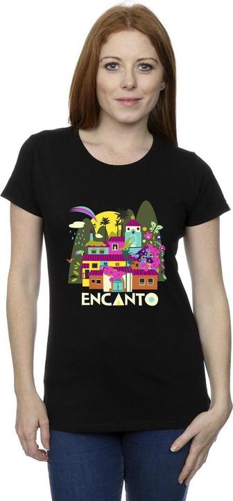 Actual product image Disney Womens/Ladies Encanto Many Houses Cotton T-Shirt (XXL)