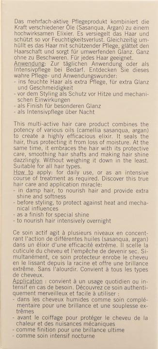 Produktbild Marlies Möller Oil elixir with sasanqua (50 ml)