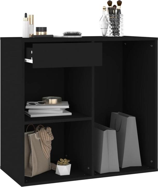 Image du produit VidaXL Kosmetikschrank Schwarz 80x40x75 cm Holzwerkstoff (80 x 40 x 75 cm)