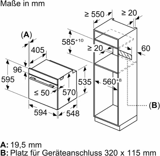 Produktbild Siemens iQ300, Einbau-Backofen mit Dampfunterstützung, 60 x 60 cm, Edelstahl, HR532GBS3