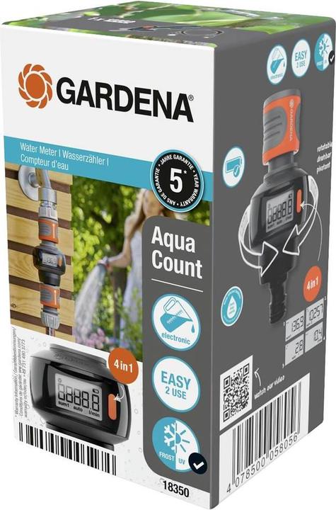 Immagine prodotto Gardena smart Sensor + Wasserzähler AquaCount (Sensore di irrigazione)