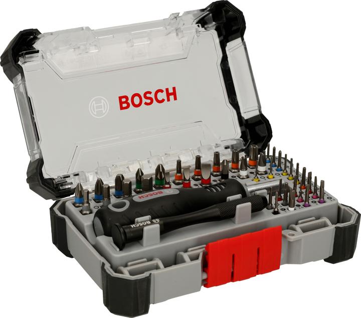 Produktbild Bosch Professional Zubehör Schraubendreher-Set (0.8, 1.2, H1.5, SL2.0, SL1.5, PH00, T3, PH2, H6, T20H, PZ2, T25H, PH1, T30H, H3, T2, PH0, H2, T15H, PZ1, T10H, SL3, H4, SL2.5, PH3, 2.3mm, 2 mm, T5, SL4, H5, SL6, T6, T4)