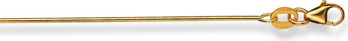 Produktbild Natsumi Schmuck Halskette Gelbgold 18K/750 Schlange 0.9mm (750/18 K Gelbgold, 42 cm)