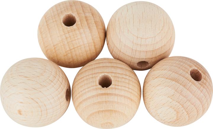 Produktbild VBS Holzkugeln durchgebohrt "Ø 30 mm"