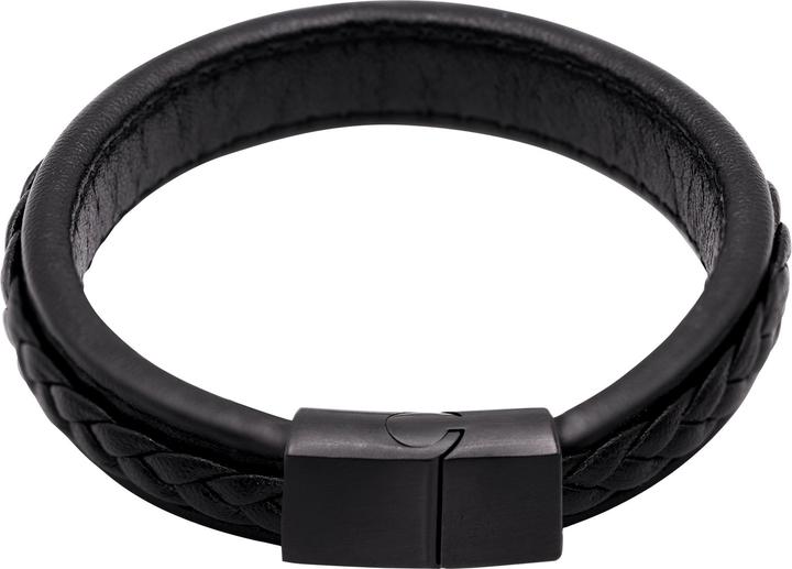 Actual product image Heideman Leather bracelet Jannis (19 cm, Leather, Stainless steel)
