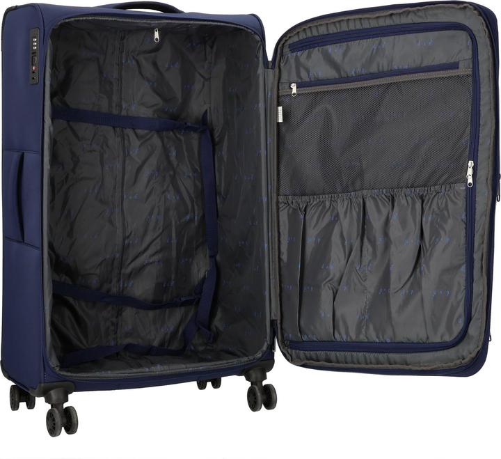 Produktbild D&N Travel Line 9504 4 Rollen Trolley L 76 cm mit Dehnfalte (102 l, L (90 - 115l))