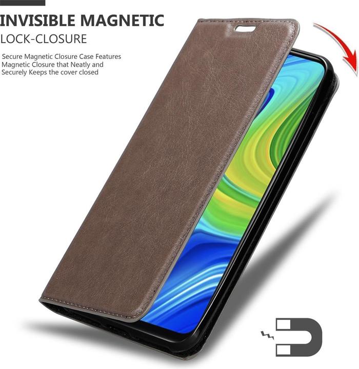 Productafbeelding Cadorabo Boek Onzichtbare Magneethoes (Xiaomi Redmi Note 9)
