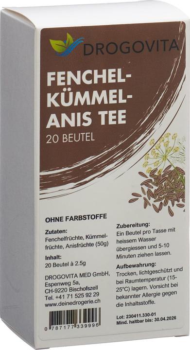 Produktbild Drogovita Fenchel-Kümmel-Anis Tee (82 g)