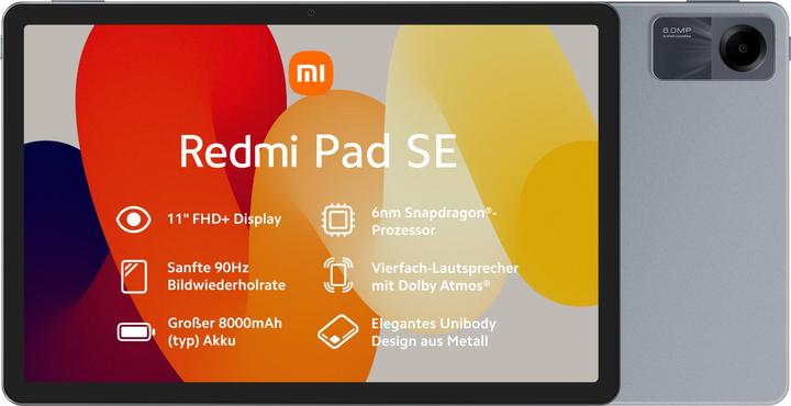 Produktbild Xiaomi Redmi Pad SE (nur WLAN, 11", 128 GB, Graphite gray)