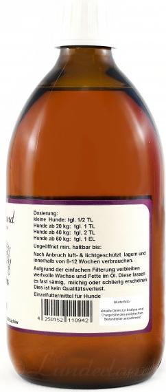 Produktbild Lunderland Wild-Lachsöl Ergänzungsfutter (Adult, Senior, 1 Stk., 740 g)